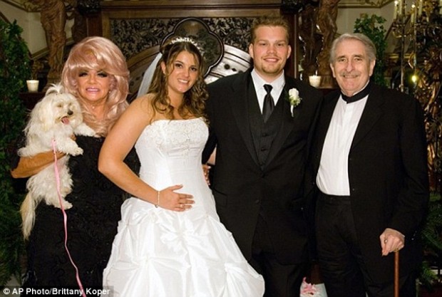 Brittany Koper, center, with Janice and Paul Crouch